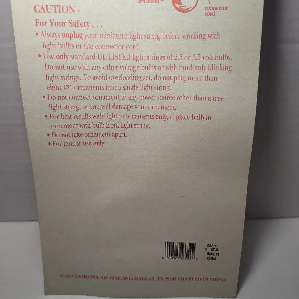 Vintage Silvestri Clip-On Candle Christmas Light NOS Model 08201 – New Old Stock